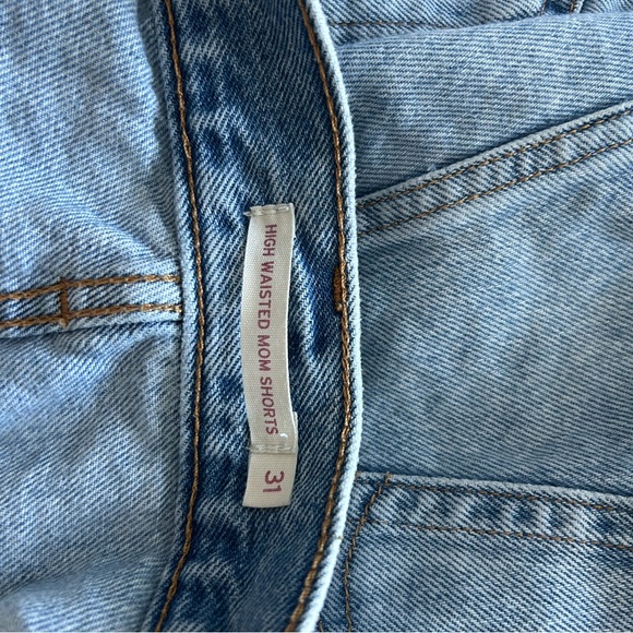 Levis high waisted mom Distressed Denim Women Shorts 31 - Picture 5 of 5
